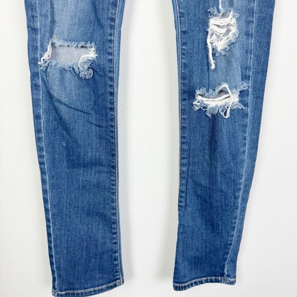AGOLDE | Distressed Low to Mid Rise Skinny Jeans Women’s Size 26 (2) - Picture 5 of 10